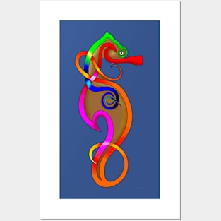 Psychedelic Seahorse Posters and Art